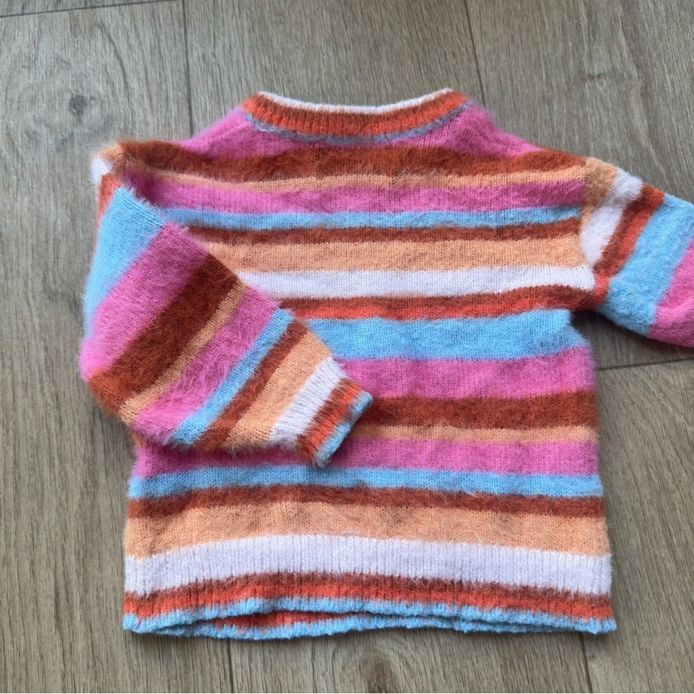 Old Navy 2T Striped Multicolor Sweater - Picture 6 of 8
